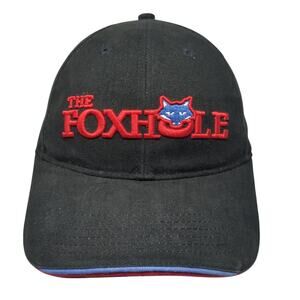 The Foxhole Starpback Baseball Cap Black One Size Adjustable Embroidered ICH